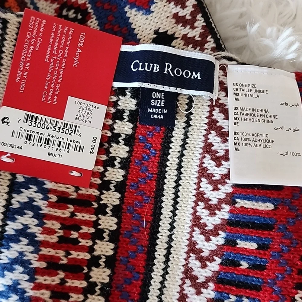 Club Room vibrant knit